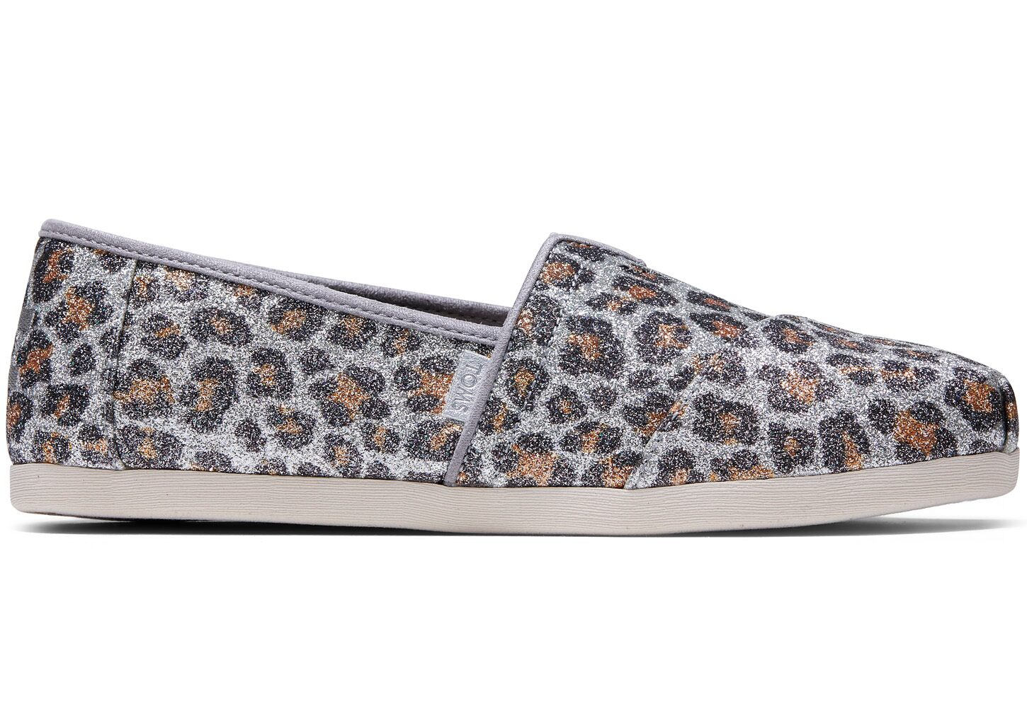 Toms Classics Glitter Cheetah Print - Womens Alpargata Espadrilles - Grey/Leopard - NZ - 710358CQH